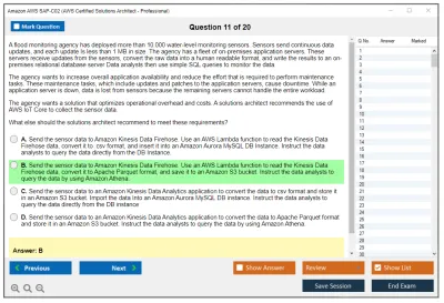 Amazon AWS SAP-C02 AWS Certified Solutions Architect - Professional Practice test exam simulator test engine exam Prep practice test questions answers Image 11