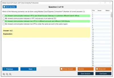 Alibaba Cloud ACP-Cloud1 ACP Cloud Computing Certification Practice test exam simulator test engine exam Prep practice test questions answers Image 3