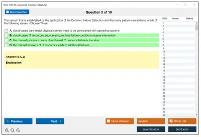 SOA C90.05 Advanced Cloud Architecture Practice test exam simulator test engine exam Prep practice test questions answers Image 5