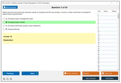 PMI CA0-001 Certified Associate in Project Management (CAPM) Certification Practice test exam simulator test engine exam Prep practice test questions answers Image 3