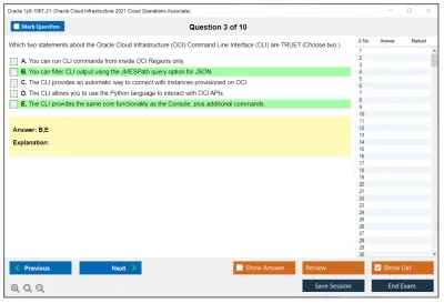 Oracle 1z0-1067-21 Oracle Cloud Infrastructure 2021 Cloud Operations Associate Practice test exam simulator test engine exam Prep practice test questions answers Image 3