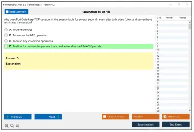 Fortinet NSE4_FGT-6.2 Fortinet NSE 4 - FortiOS 6.2 Practice test exam simulator test engine exam Prep practice test questions answers Image 10