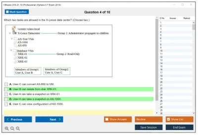 VMware 2V0-21.19 Professional vSphere 6.7 Exam 2019 Practice test exam simulator test engine exam Prep practice test questions answers Image 4