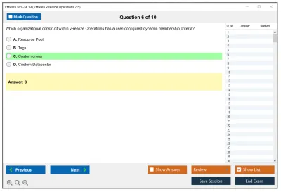 VMware 5V0-34.19 VMware vRealize Operations 7.5 Practice test exam simulator test engine exam Prep practice test questions answers Image 6