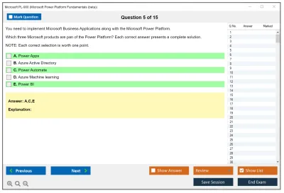 Microsoft PL-900 Microsoft Power Platform Fundamentals Practice test exam simulator test engine exam Prep practice test questions answers Image 5