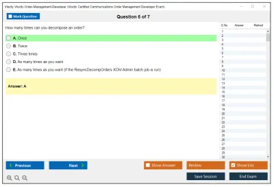 Vlocity Vlocity-Order-Management-Developer Vlocity Certified Communications Order Management Developer Exam Practice test exam simulator test engine exam Prep practice test questions answers Image 6