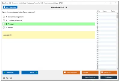 Salesforce B2B-Commerce-Administrator Salesforce Accredited B2B Commerce Administrator Practice test exam simulator test engine exam Prep practice test questions answers Image 9