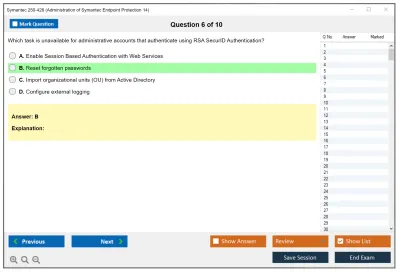 Symantec 250-428 Administration of Symantec Endpoint Protection 14 Practice test exam simulator test engine exam Prep practice test questions answers Image 6