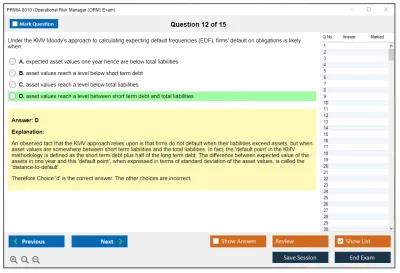 PRMIA 8010 Operational Risk Manager (ORM) Exam Practice test exam simulator test engine exam Prep practice test questions answers Image 12