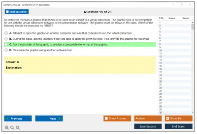 CompTIA TK0-201 CTT+ Exam (Certified Technical) Practice test exam simulator test engine exam Prep practice test questions answers Image 19
