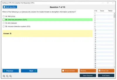 CertNexus CFR-410 CyberSec First Responder (CFR) Exam Practice test exam simulator test engine exam Prep practice test questions answers Image 7