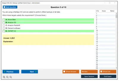 Netapp NS0-302 NetApp Certified Hybrid Cloud Administrator Practice test exam simulator test engine exam Prep practice test questions answers Image 5