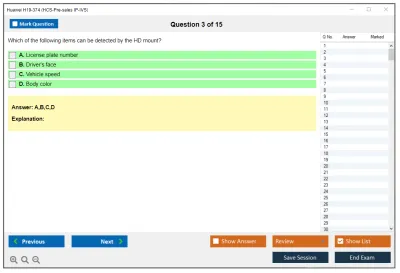 Huawei H19-374 HCS-Pre-sales IP-IVS Practice test exam simulator test engine exam Prep practice test questions answers Image 3