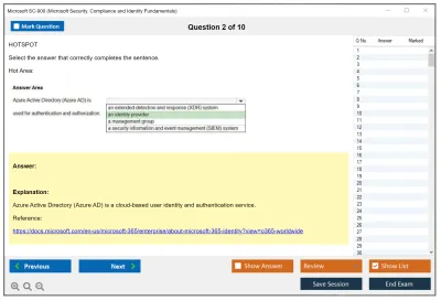 Microsoft SC-900 Microsoft Security Compliance and Identity Fundamentals Practice test exam simulator test engine exam Prep practice test questions answers Image 2