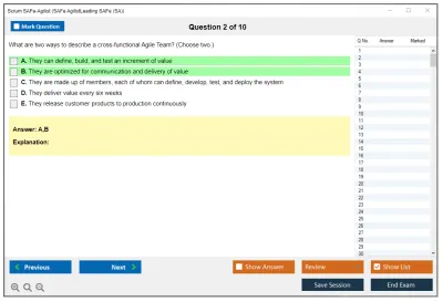 Scrum SAFe-Agilist SAFe Agilist - Leading SAFe (SA 6.0) Practice test exam simulator test engine exam Prep practice test questions answers Image 2
