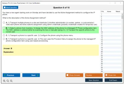 Genesys PC-CIC-Core PureConnect: CIC Core Certification Practice test exam simulator test engine exam Prep practice test questions answers Image 8