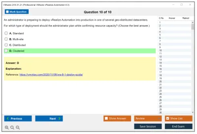 VMware 2V0-31.21 Professional VMware vRealize Automation 8.3 Practice test exam simulator test engine exam Prep practice test questions answers Image 10