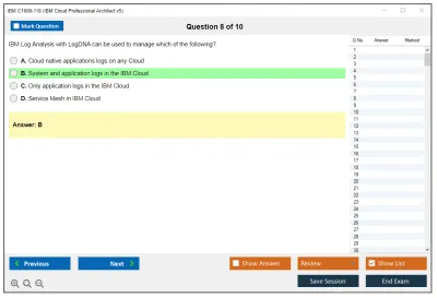 IBM C1000-118 IBM Cloud Professional Architect v5 Practice test exam simulator test engine exam Prep practice test questions answers Image 8