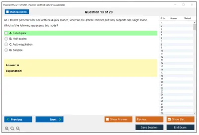 Huawei H12-211 HCNA (Huawei Certified Network Associate) Practice test exam simulator test engine exam Prep practice test questions answers Image 13