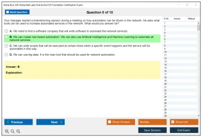 Nokia BL0-100 Nokia Bell Labs 5G Foundation Practice test exam simulator test engine exam Prep practice test questions answers Image 6