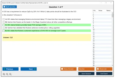 Nutanix NCSR-Level-3 Nutanix Certified Sales Representative (NCSR): Level3 Practice test exam simulator test engine exam Prep practice test questions answers Image 1