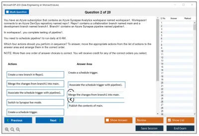 Microsoft DP-203 Data Engineering on Microsoft Azure Practice test exam simulator test engine exam Prep practice test questions answers Image 2