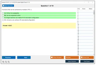 Huawei H19-371_V1.0 HCS-Pre-sales-Digital Power V1.0 Practice test exam simulator test engine exam Prep practice test questions answers Image 1