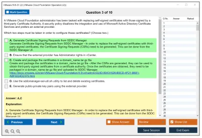 VMware 5V0-31.22 VMware Cloud Foundation Specialist (v2) Practice test exam simulator test engine exam Prep practice test questions answers Image 3