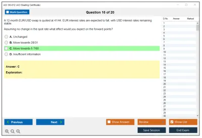 ACI 3I0-012 ACI Dealing Certificate Practice test exam simulator test engine exam Prep practice test questions answers Image 16