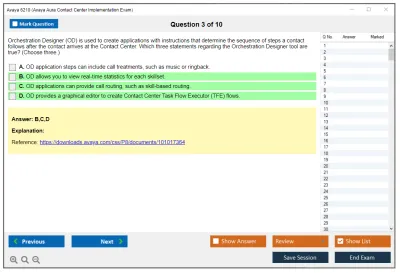 Avaya 6210 Avaya Aura Contact Center Implementation Exam Practice test exam simulator test engine exam Prep practice test questions answers Image 3