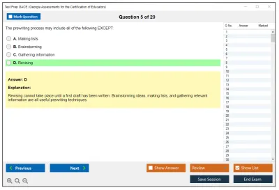 Test Prep GACE Georgia Assessments for the Certification of Educators Practice test exam simulator test engine exam Prep practice test questions answers Image 5