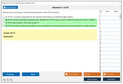 Huawei H11-861_V2.0 HCIP-Video Conference V2.0 Practice test exam simulator test engine exam Prep practice test questions answers Image 3
