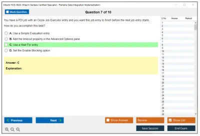Hitachi HCE-5920 Hitachi Vantara Certified Specialist - Pentaho Data Integration Implementation Practice test exam simulator test engine exam Prep practice test questions answers Image 7