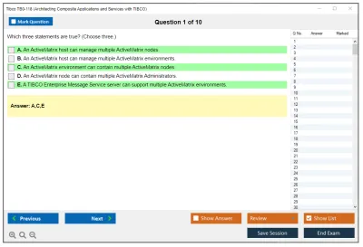 Tibco TB0-118 Architecting Composite Applications and Services with TIBCO Practice test exam simulator test engine exam Prep practice test questions answers Image 1