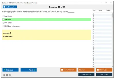 Blockchain CBSA BTA Certified Blockchain Solution Architect Practice test exam simulator test engine exam Prep practice test questions answers Image 12