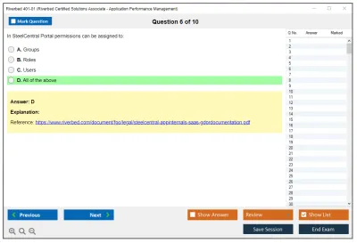 Riverbed 401-01 Riverbed Certified Solutions Associate - Application Performance Management Practice test exam simulator test engine exam Prep practice test questions answers Image 6
