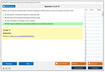 IAPP CIPP-E Certified Information Privacy Professional/Europe (CIPP/E) Practice test exam simulator test engine exam Prep practice test questions answers Image 15