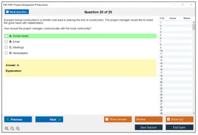 PMI PMP Project Management Professional  (2025 Version) Practice test exam simulator test engine exam Prep practice test questions answers Image 20