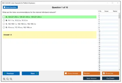 EMC E20-655 Isilon Specialist for Platform Engineers Practice test exam simulator test engine exam Prep practice test questions answers Image 1