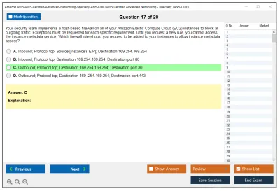 Amazon AWS AWS-Certified-Advanced-Networking-Specialty-ANS-C00 AWS Certified Advanced Networking - Specialty (ANS-C00) Practice test exam simulator test engine exam Prep practice test questions answers Image 17