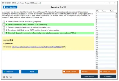 IBM C2150-609 IBM Security Access Manager V9.0 Deployment Practice test exam simulator test engine exam Prep practice test questions answers Image 3