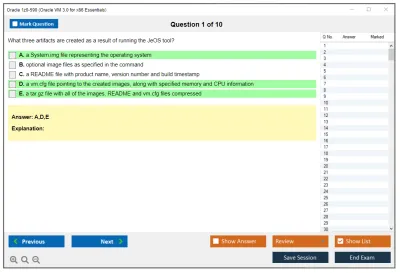 Oracle 1z0-590 Oracle VM 3 for x86 Essentials Practice test exam simulator test engine exam Prep practice test questions answers Image 1