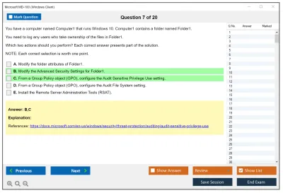 Microsoft MD-100 Windows Client Practice test exam simulator test engine exam Prep practice test questions answers Image 7