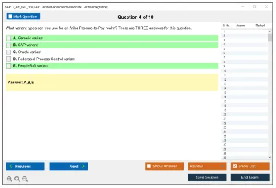 SAP C_AR_INT_13 SAP Certified Application Associate - Ariba Integration Practice test exam simulator test engine exam Prep practice test questions answers Image 4