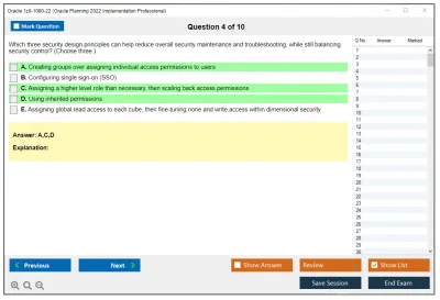 Oracle 1z0-1080-22 Oracle Planning 2022 Implementation Professional Practice test exam simulator test engine exam Prep practice test questions answers Image 4