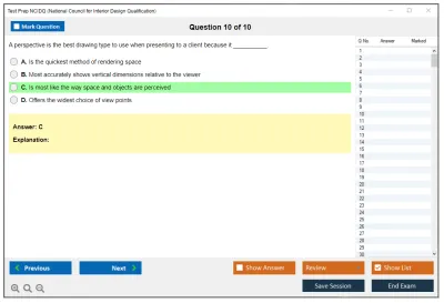 Test Prep NCIDQ National Council for Interior Design Qualification Practice test exam simulator test engine exam Prep practice test questions answers Image 10