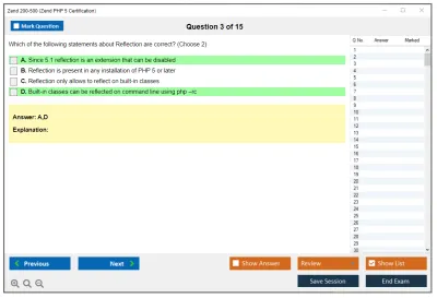 Zend 200-500 Zend PHP 5 Certification Practice test exam simulator test engine exam Prep practice test questions answers Image 3