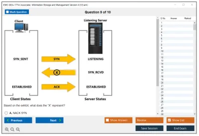 EMC DEA-1TT4 Associate: Information Storage and Management Version 4.0 Exam Practice test exam simulator test engine exam Prep practice test questions answers Image 9