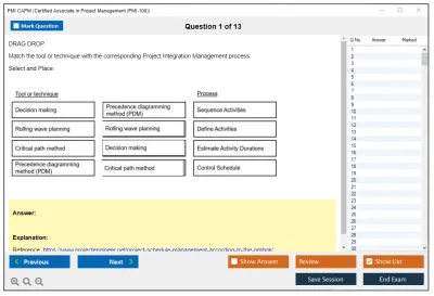 PMI CAPM Certified Associate in Project Management (CAPM) Practice test exam simulator test engine exam Prep practice test questions answers Image 1