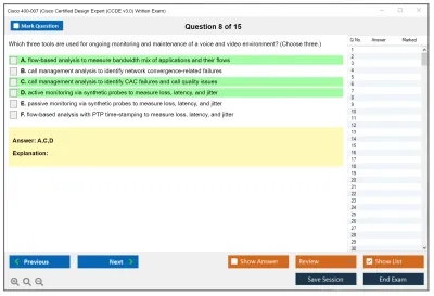 Cisco 400-007 Cisco Certified Design Expert (CCDE v3.0) Practice test exam simulator test engine exam Prep practice test questions answers Image 8